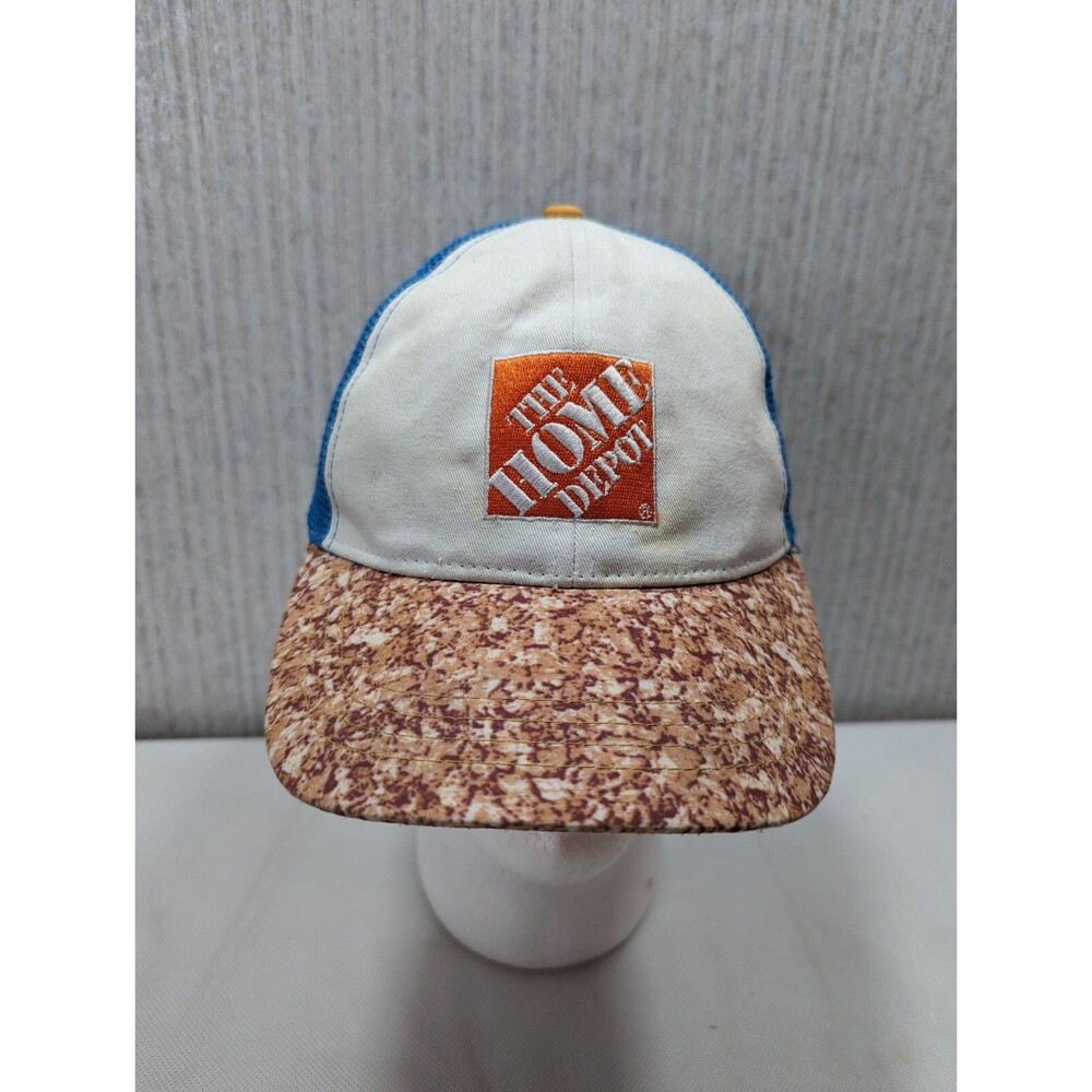 Home Depot Light Blue Mesh Trucker Snapback Hat Cap
